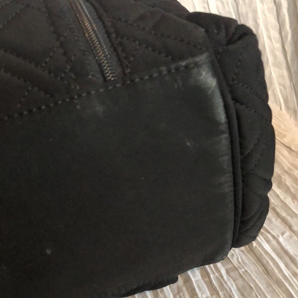 VERA BRADLEY Katalina SZ XL black yellow weave pattern diaper baby bag - Picture 7 of 16